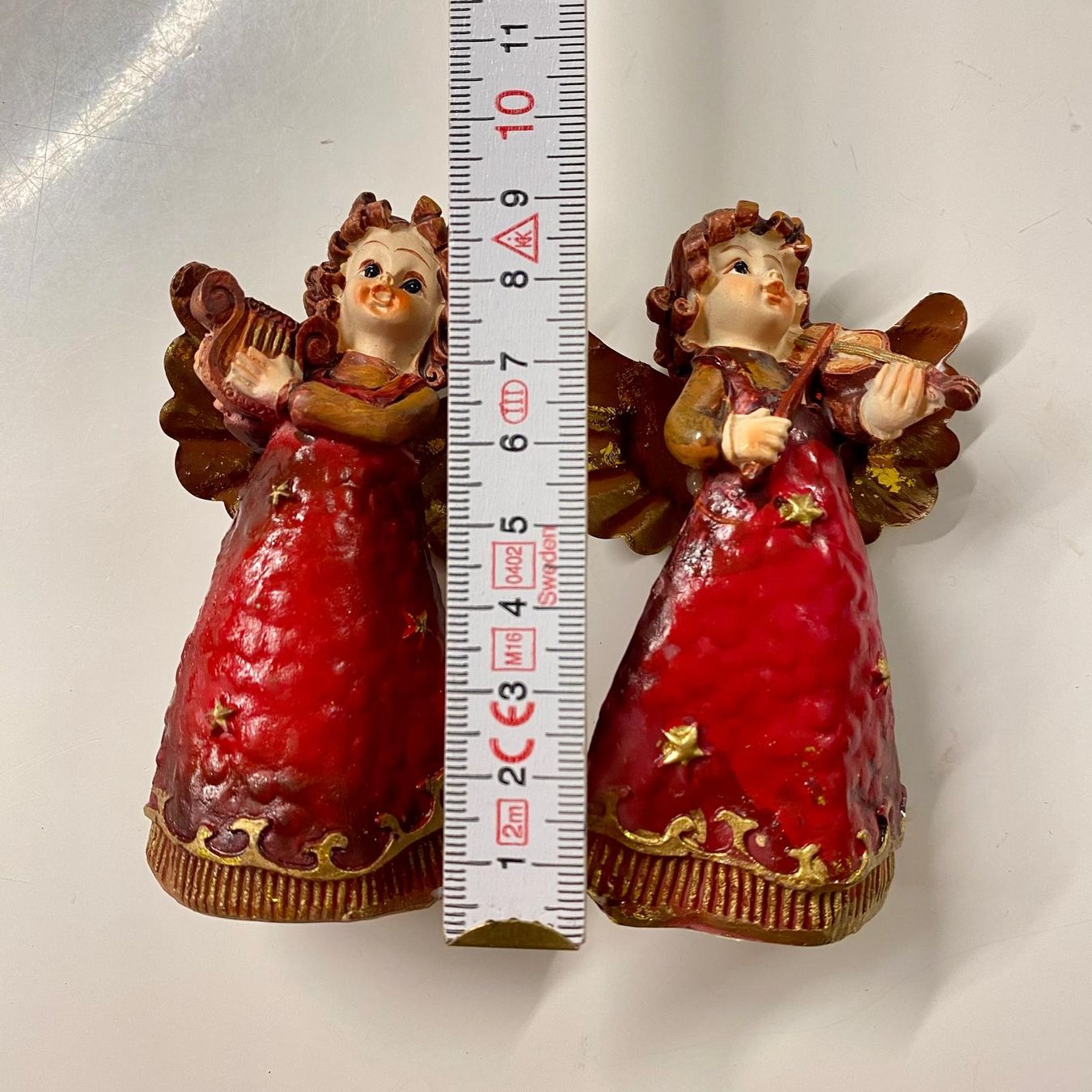 Statuette: 2 Engel Figuren mit Instrument – Usato da Krauchthal venduto da SamsPuce 2