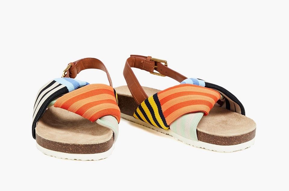Tory Burch Scarpe da donna: Tory Burch Corey Leder / Stoff Sandalen – Nuovo (secondo la descrizione) da Zürich venduto da Sarazrh 2