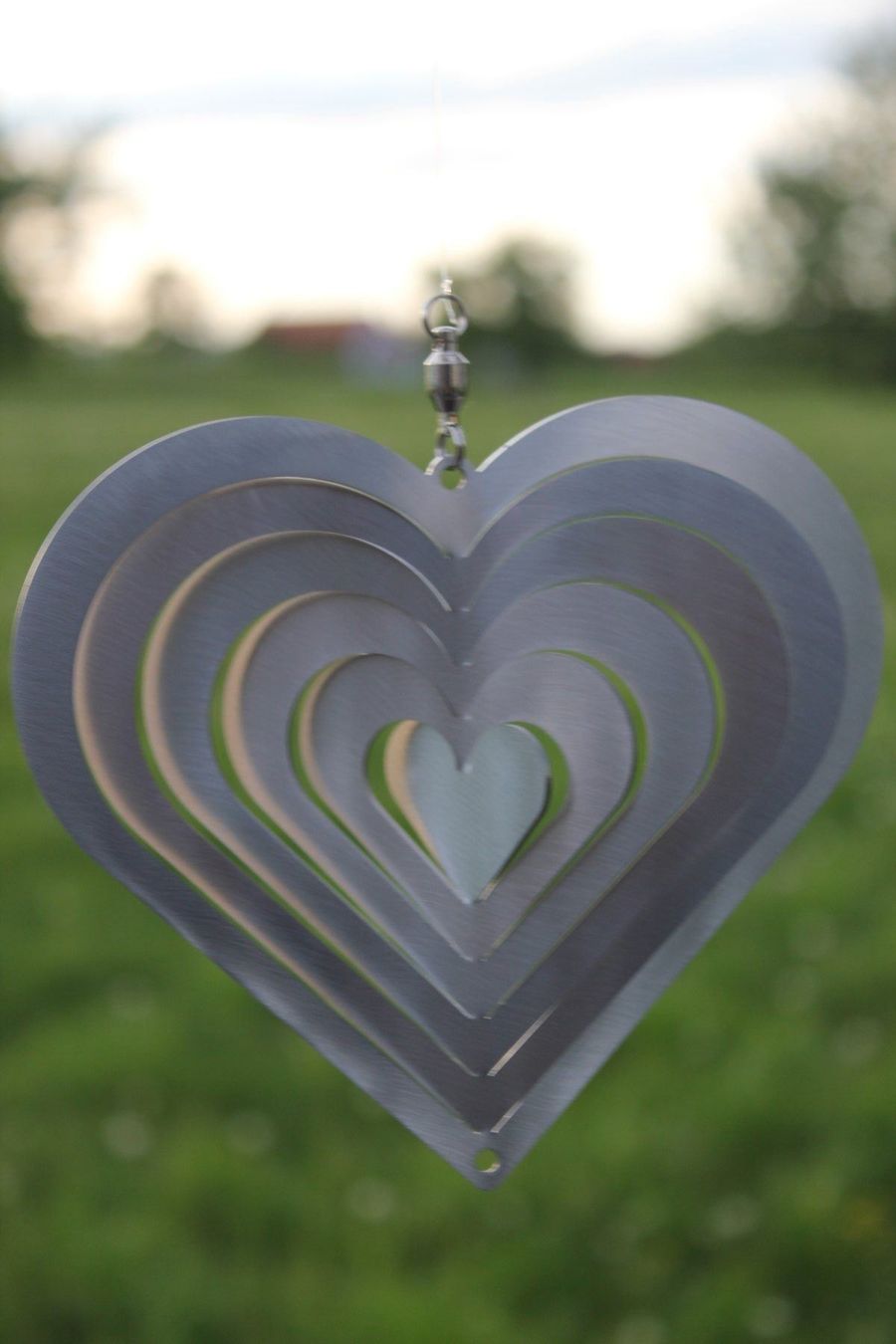 Statue per giardino: Muttertagsgeschenk - Herz aus Chromstahl – Nuovo e nell'imballaggio originale da Niederwil venduto da berger_steel_deco 6