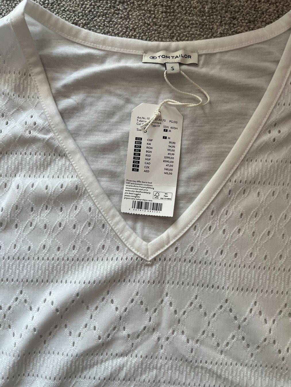 Tom Tailor Top: Tom Tailor Shirt Gr S. Fabrikneu – Nuovo e nell'imballaggio originale da Rekingen AG venduto da Maxim5332G 1