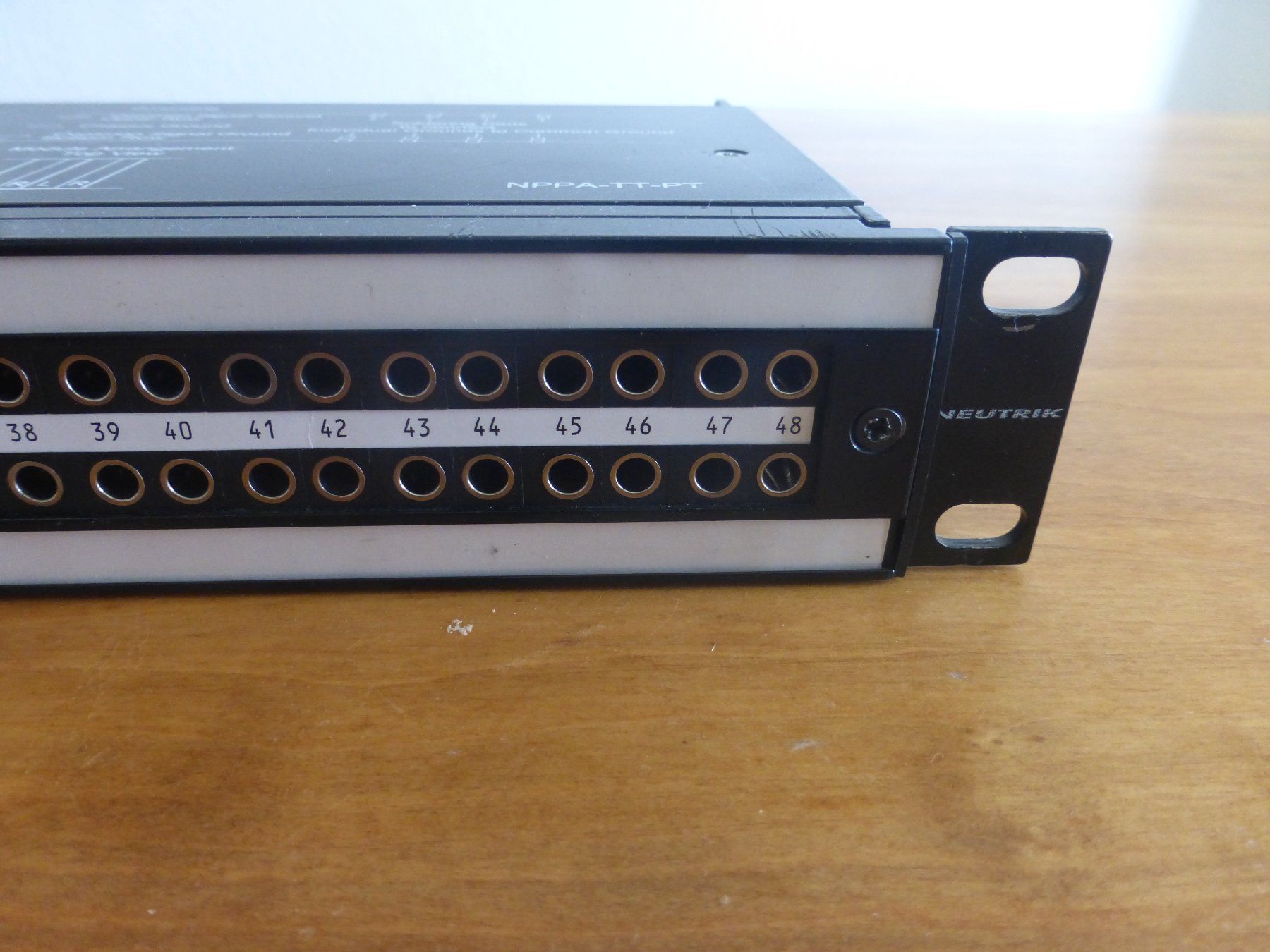 Neutrik Cavi: Neutrik NPPA TT PT Patchbay Nr.1 – Usato da Zumikon venduto da psisound 4