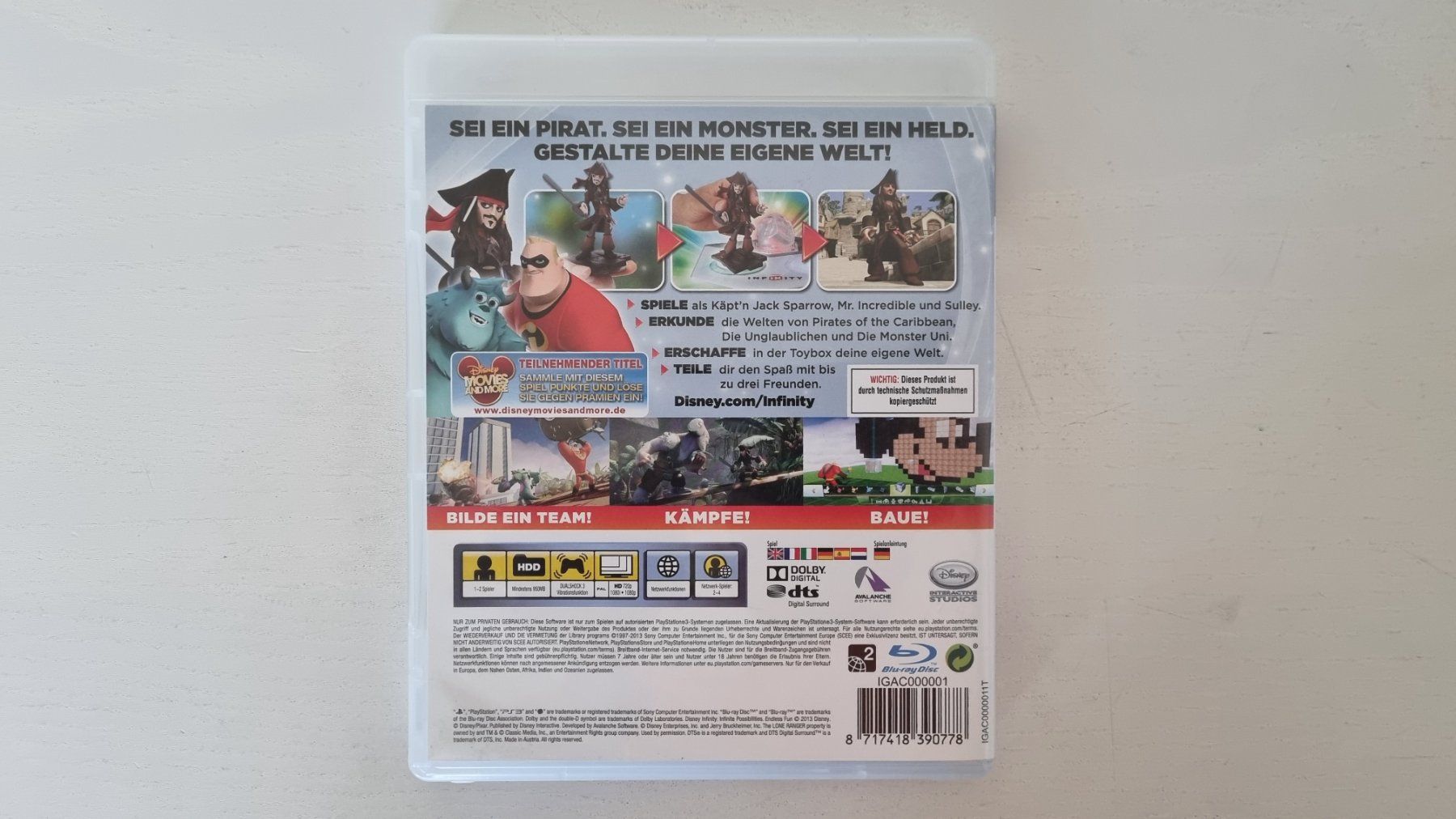 Sony Giochi: Disney Infinity 1.0 PS3 Spiel Startset – Usato da Birsfelden venduto da val_d9c2 5