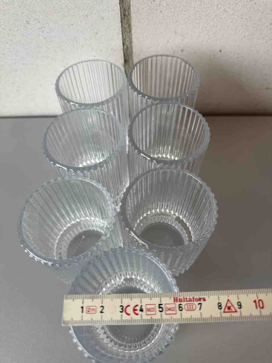 Portacandele: 7x Teelichter Glas – Nuovo (secondo la descrizione) da Solothurn venduto da Gnaraloo 1