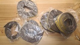 Dichtungsband Gummidichtung E,I,P,D Profil 7x5Meter braun