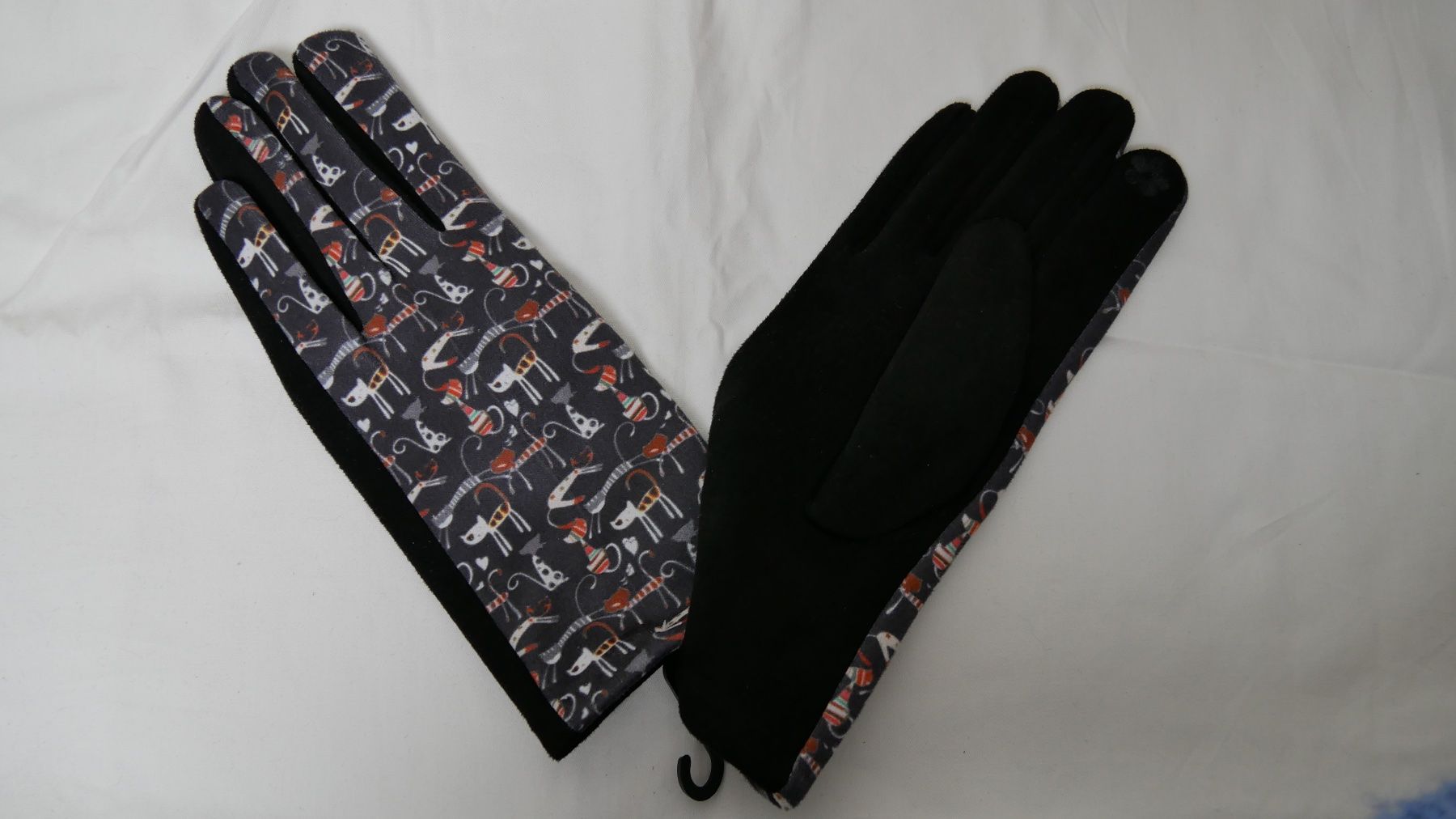 Guanti & manicotti: Handschuhe Katzen schwarz Screen Applikation – Nuovo (secondo la descrizione) da Zürich venduto da julia_vina 1