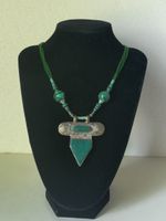 Berberische Türkiskette, Stammesanhänger, Boho-Schmuck