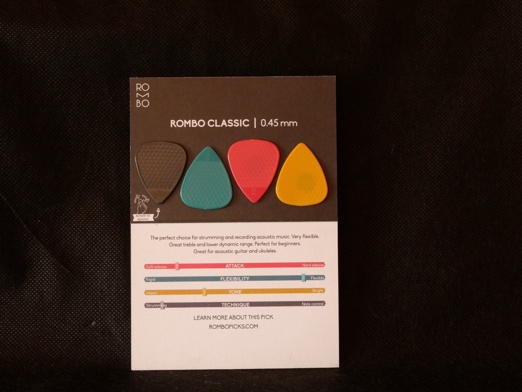 Strumenti musicali: Rombo Classic Plektren - Mixed Colours – Nuovo e nell'imballaggio originale da Grimisuat venduto da Valmonmusic 1