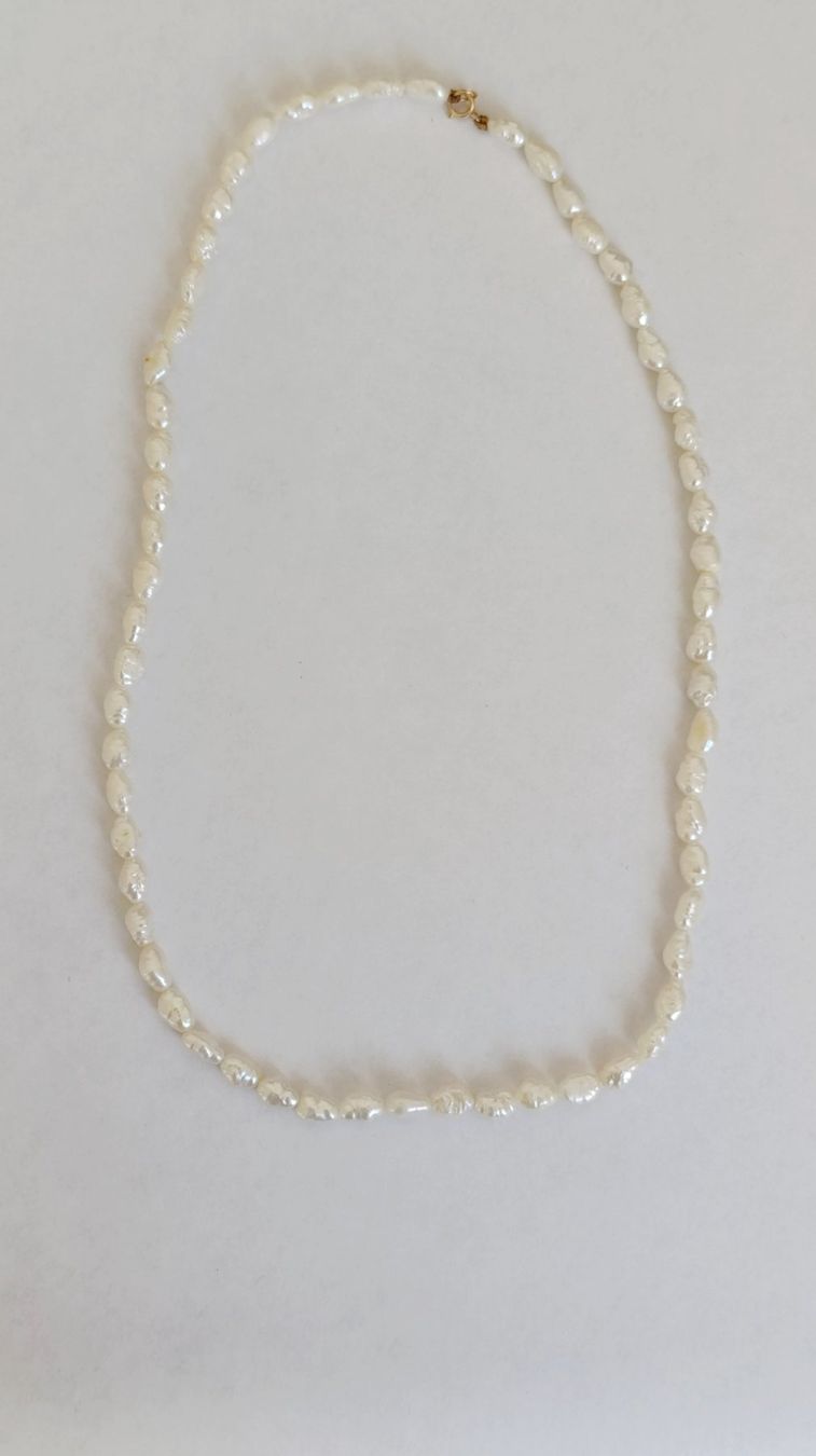 Ketten: Collier Perles Baroques & Fermoir Or 14K – Gebraucht aus Genève von EcrinVintage