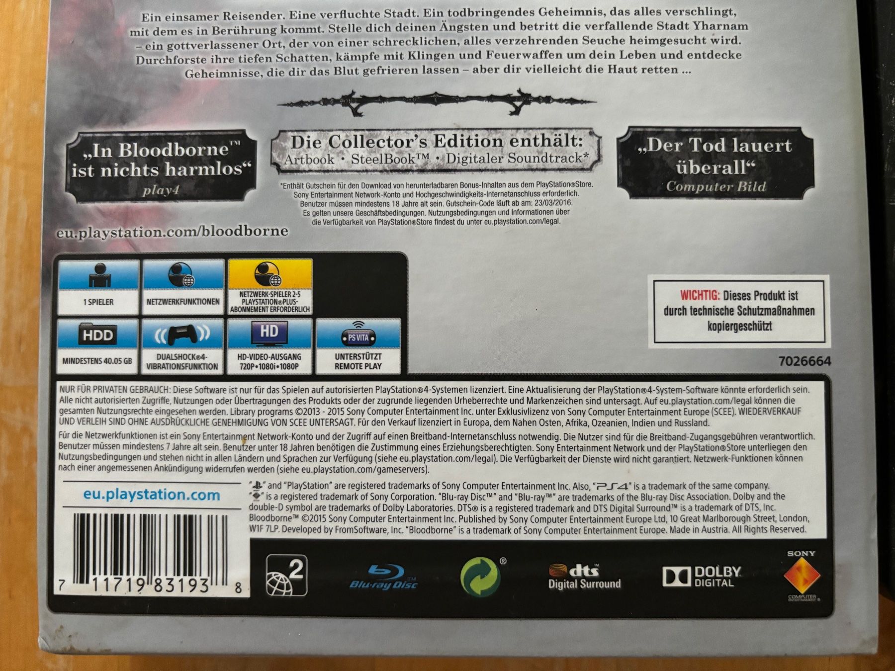 Giochi: Bloodborne Collector's Edition – Usato da Frenkendorf venduto da Fionchen 2