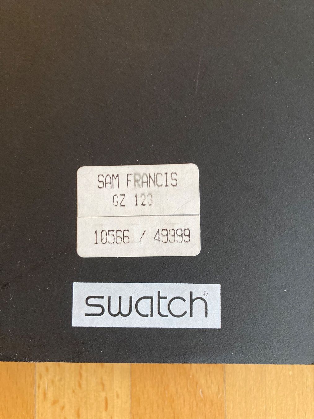 Swatch Orologi: Swatch Sam Francis, 1992, OVP – Nuovo e nell'imballaggio originale da Meilen venduto da Oldiepoldi 7