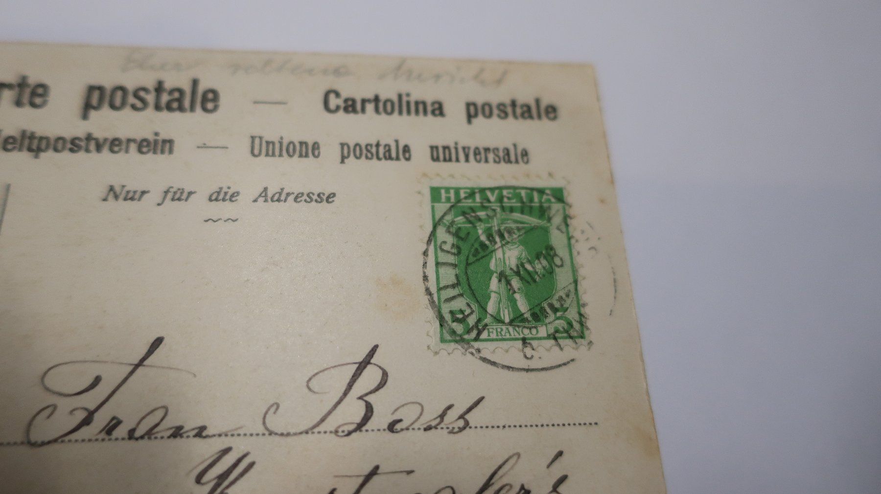 Ansichtskarten: Helligenschwendi  1908 – Gebraucht aus Cormoret von Pascalll2001 5