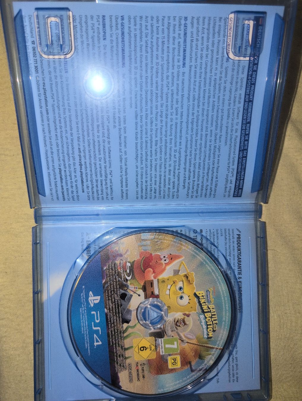 Sony Spiele: PS4 Spongebob Schlacht um Bikini Bottom – Gebraucht aus Derendingen von BourbonCH 2