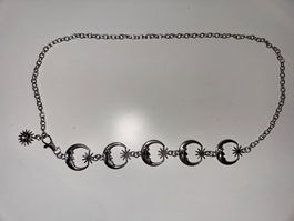 Bauchkette, Taillenkette mit Monden, Modeschmuck