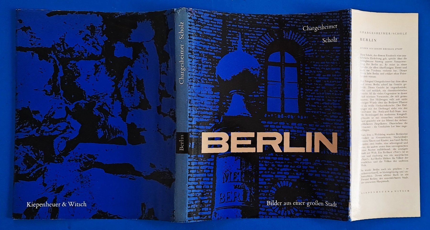 Libri: Chargesheimer / Scholz: BERLIN  Origin. EA 1959 mit SU - TOP – Usato da Zürich venduto da archiphil 1