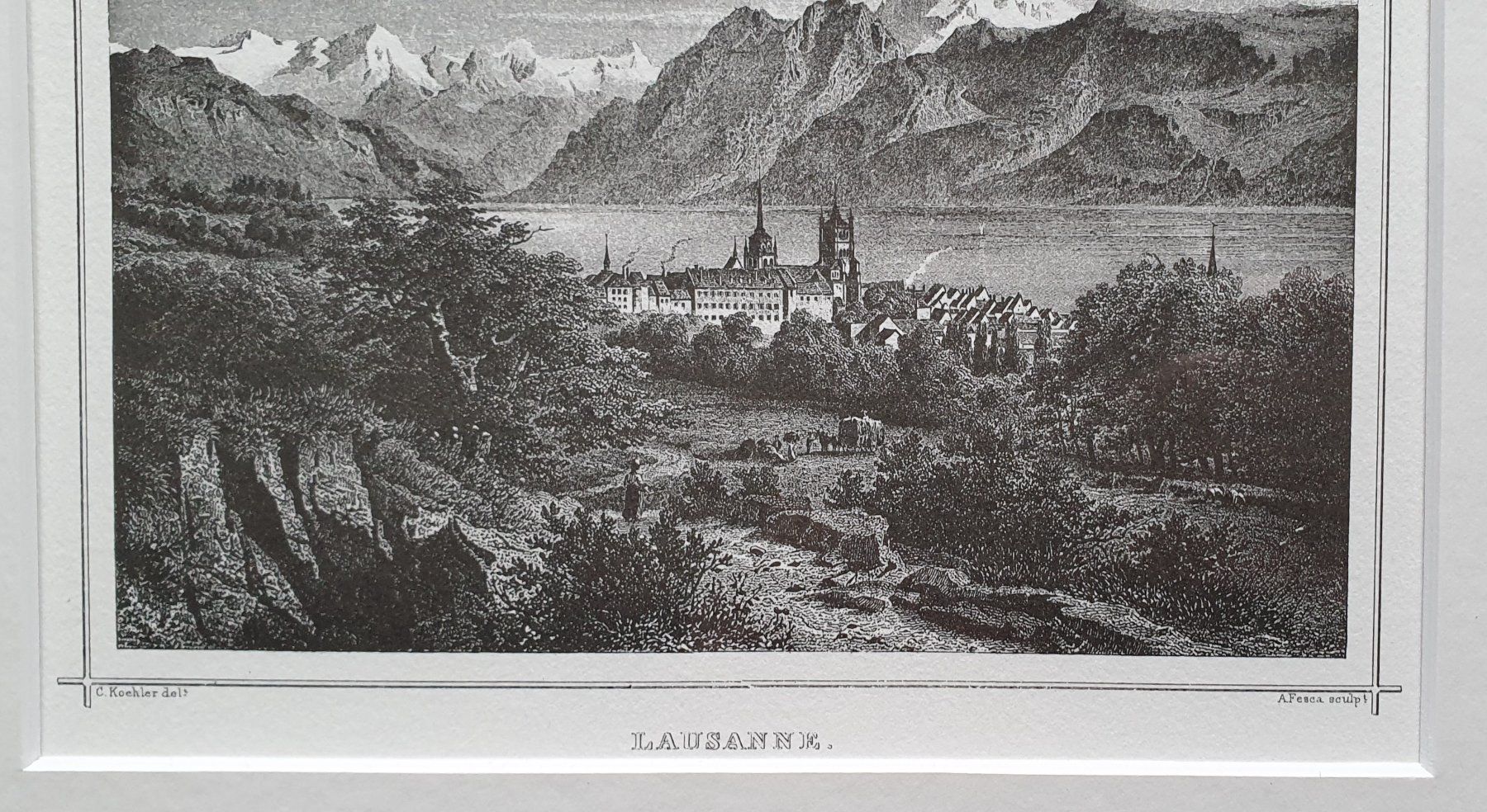 Grafica & Litografie: Bild - Lausanne,  Lithographie – Usato da Kreuzlingen venduto da Rschweiz1 1
