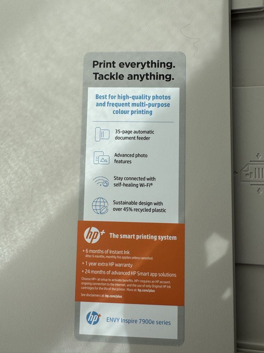 Hewlett Packard Drucker: HP ENVY Inspire 7900e All-in-One Printer - Perfect for Fall – Gebraucht aus Bülach von pol_j9ct