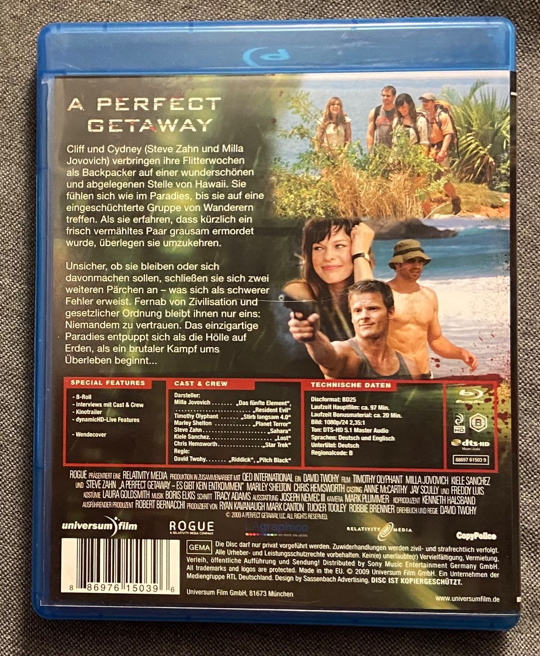 Alle DVDs: A Perfect Getaway • Blu-ray Disc – Gebraucht aus Luzern von Lycka 1