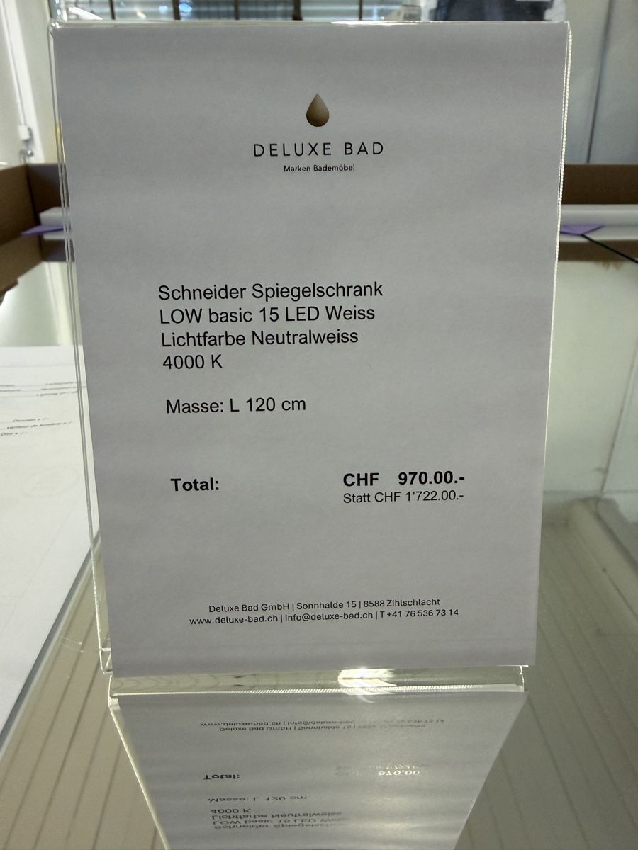 Spiegelschränke: Schneider LOW basic LED Spiegelschrank   – Neu und originalverpackt aus Amriswil von deluxe_bad 4