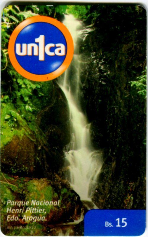 Schede telefoniche: Telefonkarte "Wasserfall". Venezuela – Usato da Basel venduto da Butsch5