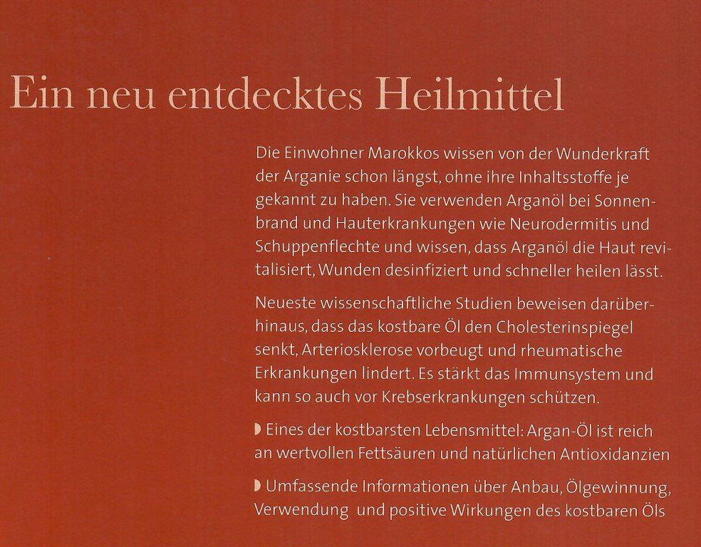 Bücher: Argan-Öl – Neu und originalverpackt aus Mauren von Yeelen 3