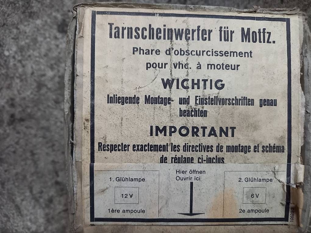 Scheinwerfer: Tarnscheinwerfer – Gebraucht aus Nussbaumen AG von myb_ymy9