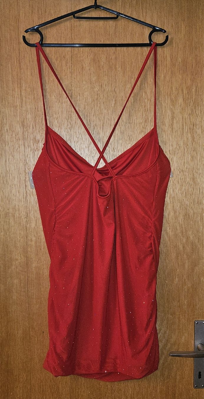 Vestiti: Rotes Partykleid mit Glitzer, Grösse 38-40 Valentin – Nuovo (secondo la descrizione) da Seuzach venduto da mar_8tfs 1