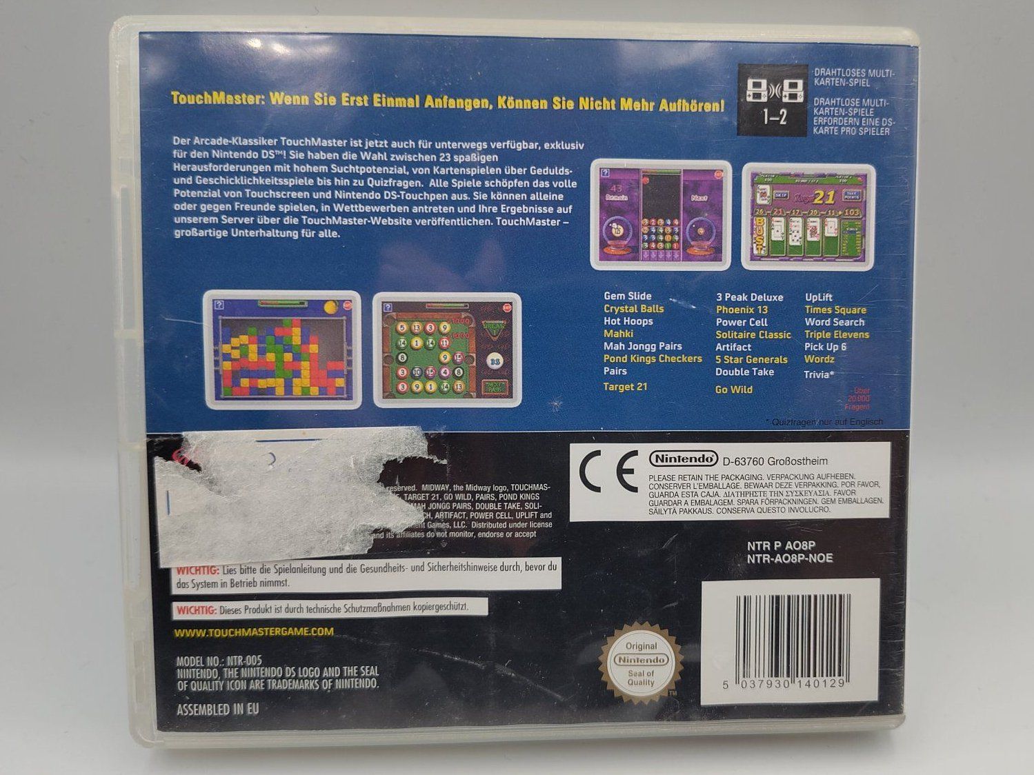 Nintendo Spiele: TouchMaster (Nintendo DS) (CiB) – Gebraucht aus Kloten von SuperRetroPixels 1
