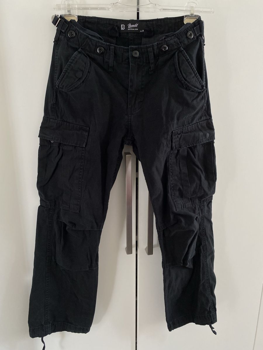 Pantaloni: Brandit Cargohose Schwarz – Usato da Basel venduto da Nina_777 3