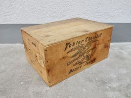alte Holzkiste Kiste TOBLER CHOCOLAT BERNE SUISSE