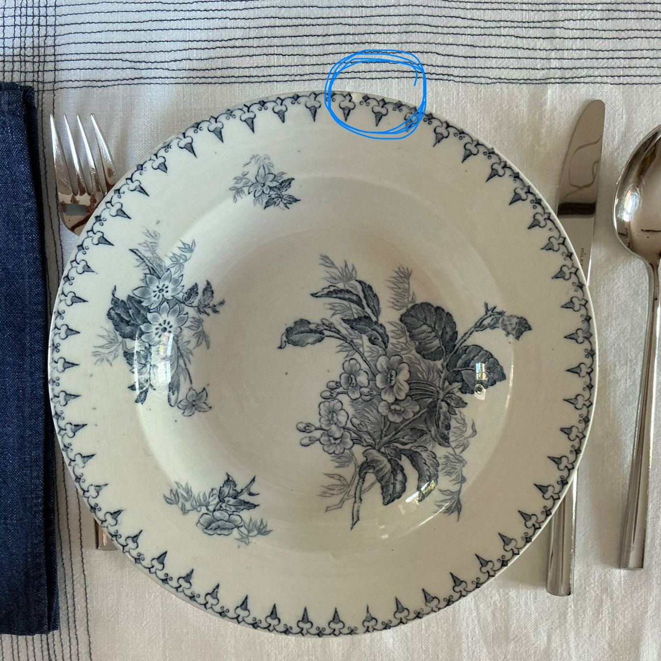 Teller: 9 Suppenteller Sarreguemines FLORE – Gebraucht aus Cormondrèche von fra_gn5t 8