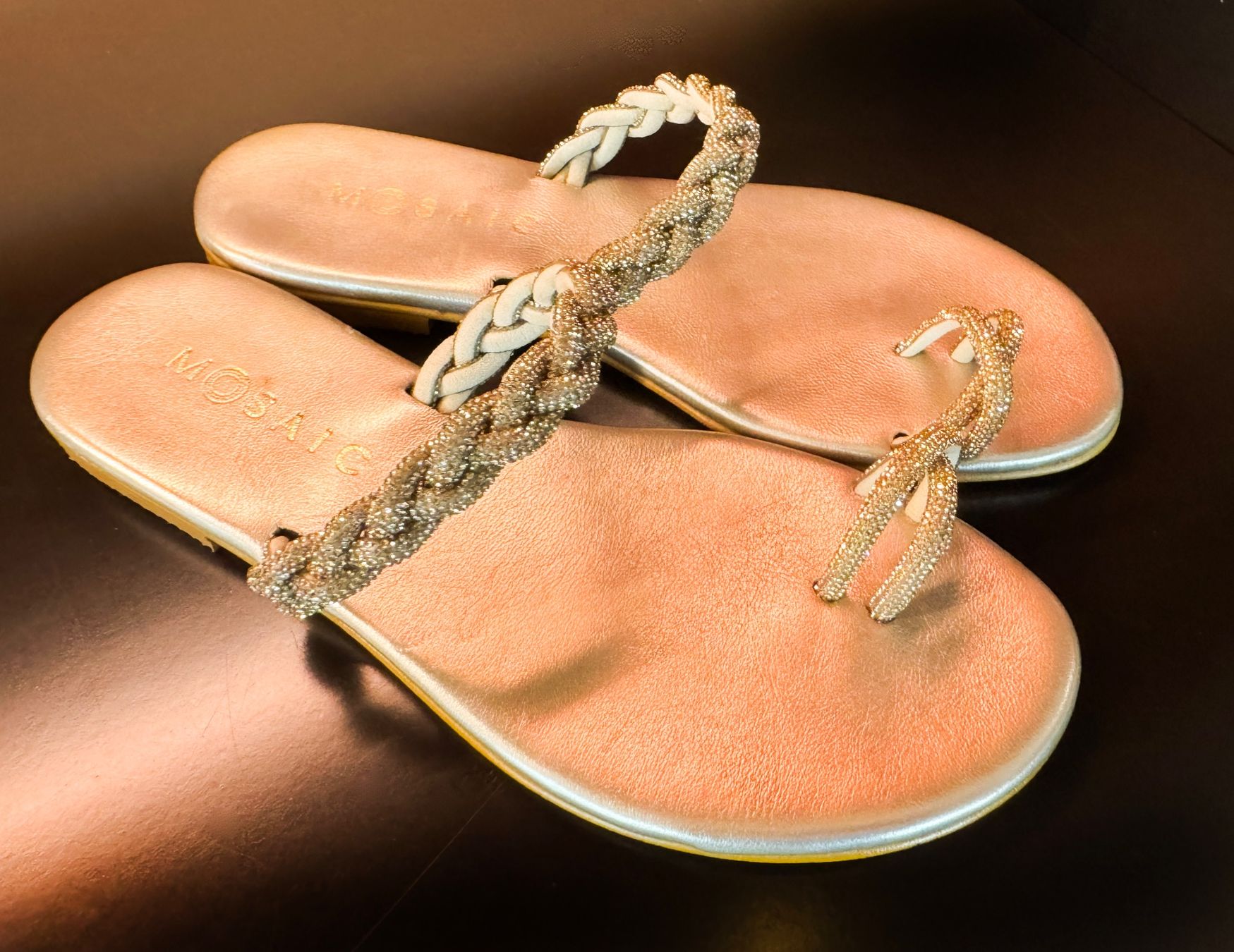 Damenschuhe: Sandalen mit Swarovski - Kristallen – Gebraucht aus Zürich von gregart