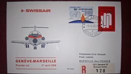 Swissair Geneve - Marseille 01.04.1974