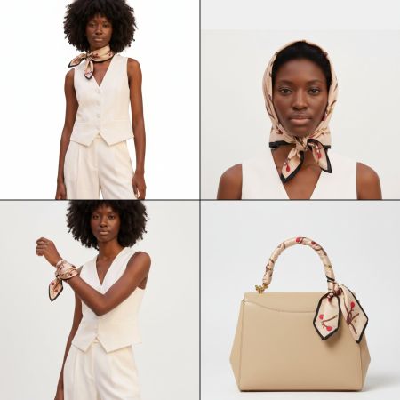 Céline Paris Vintage Tuch mit Schleifenmotiv