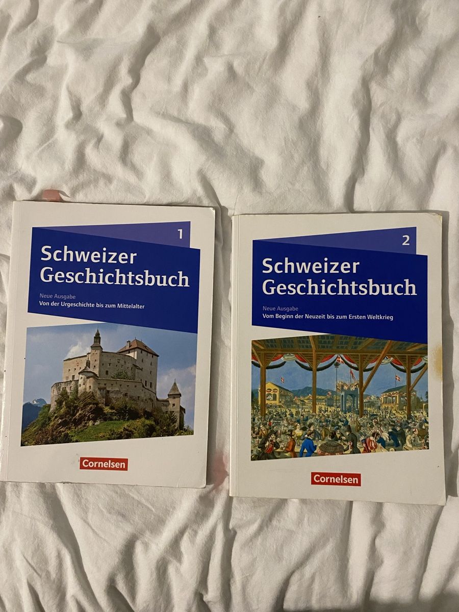 Bücher: Schweizer Geschichtsbuch 1 & 2 guter Zustand – Gebraucht aus Spiegel b. Bern von ano_tc7y