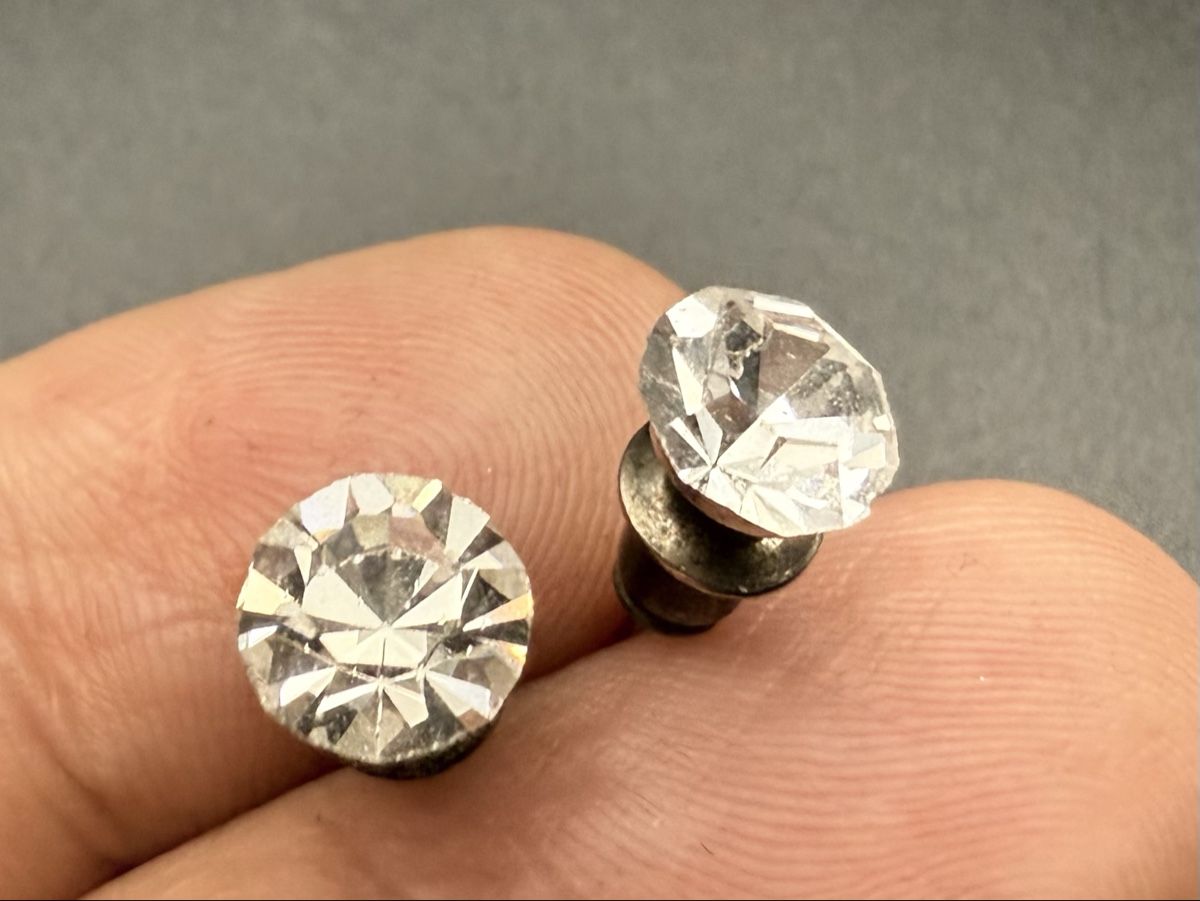 Ohrringe & -stecker: Vintage Kristall Loch Ohrringe – Gebraucht aus Lamone von LaCantinaMagica 4
