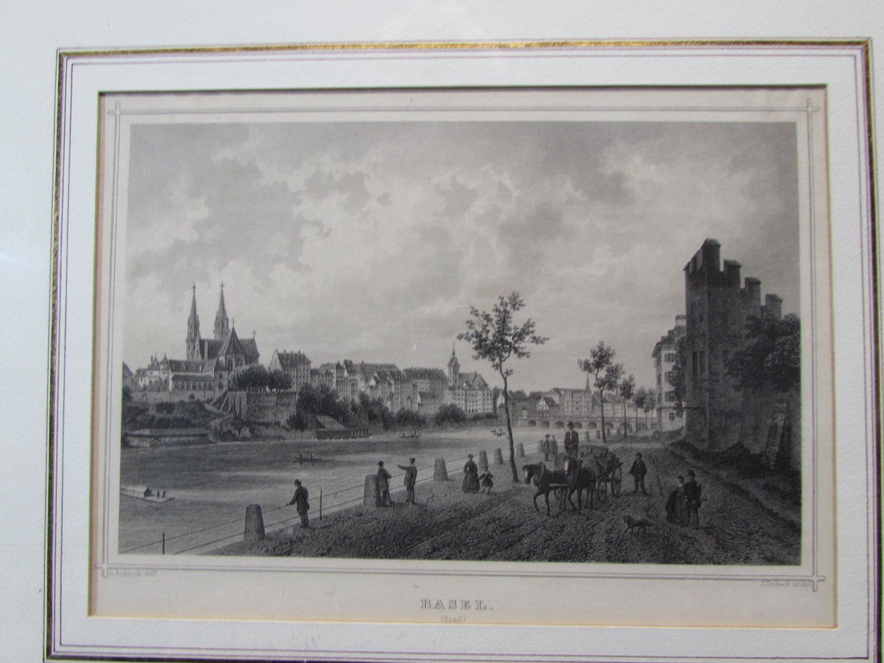 Stiche: Basel, Stahlstich – Gebraucht aus Walchwil von Shells1 1