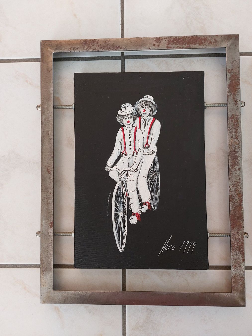 Dipinti: 5 Clown-Bilder (handgemalt) – Usato da Schmitten venduto da Renistern68 5