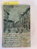 alte Ansichtskarte Schaffhausen, 1900 mit Stempel