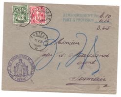 Lettre de Courtelary pour Sonvillier le 10.V.06
