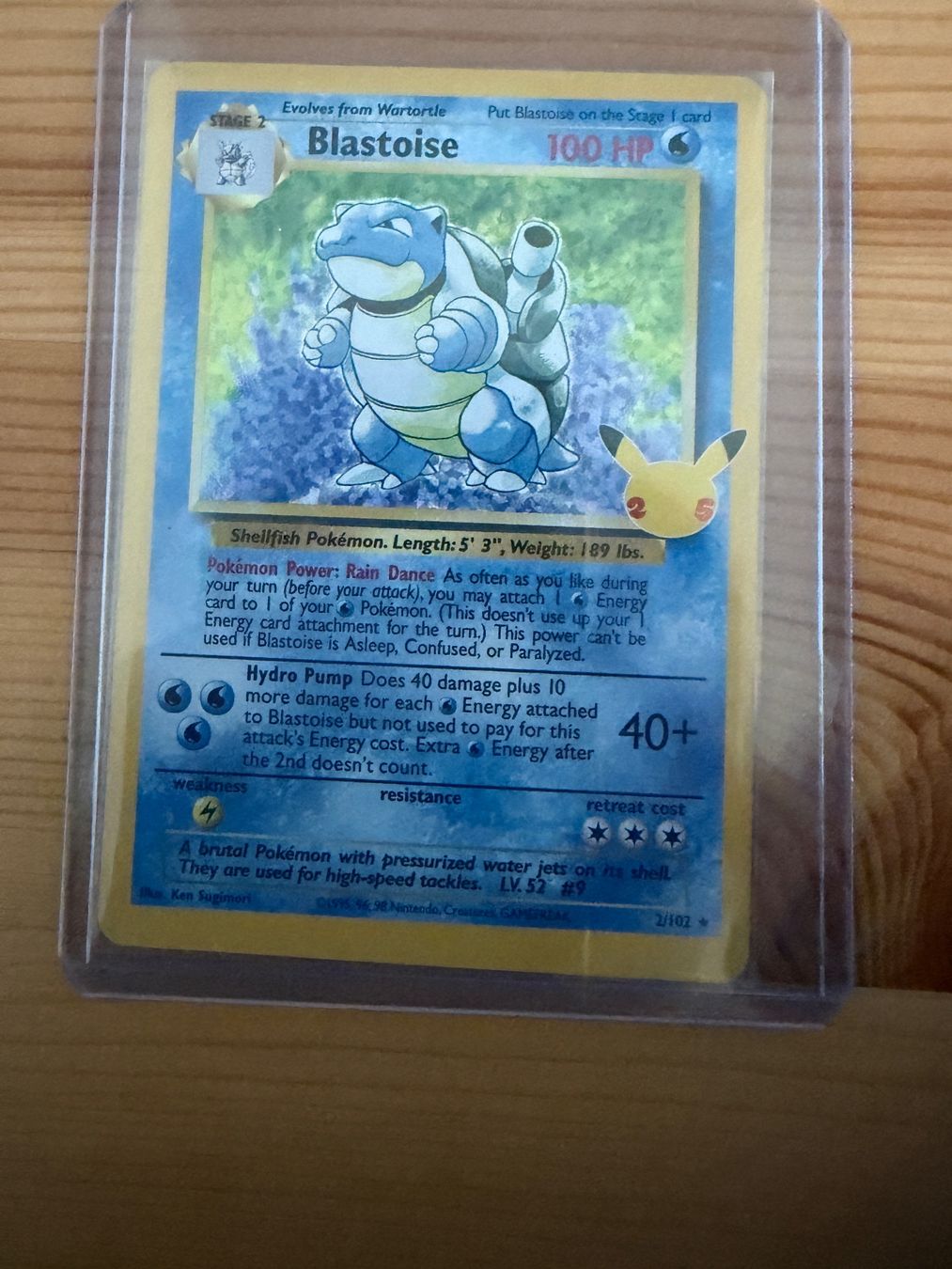 Pokémon Cartes à collectionner: Blastoise 2/102* Pokemon 25th edition – D'occasion à Zürich par Jtee93 2