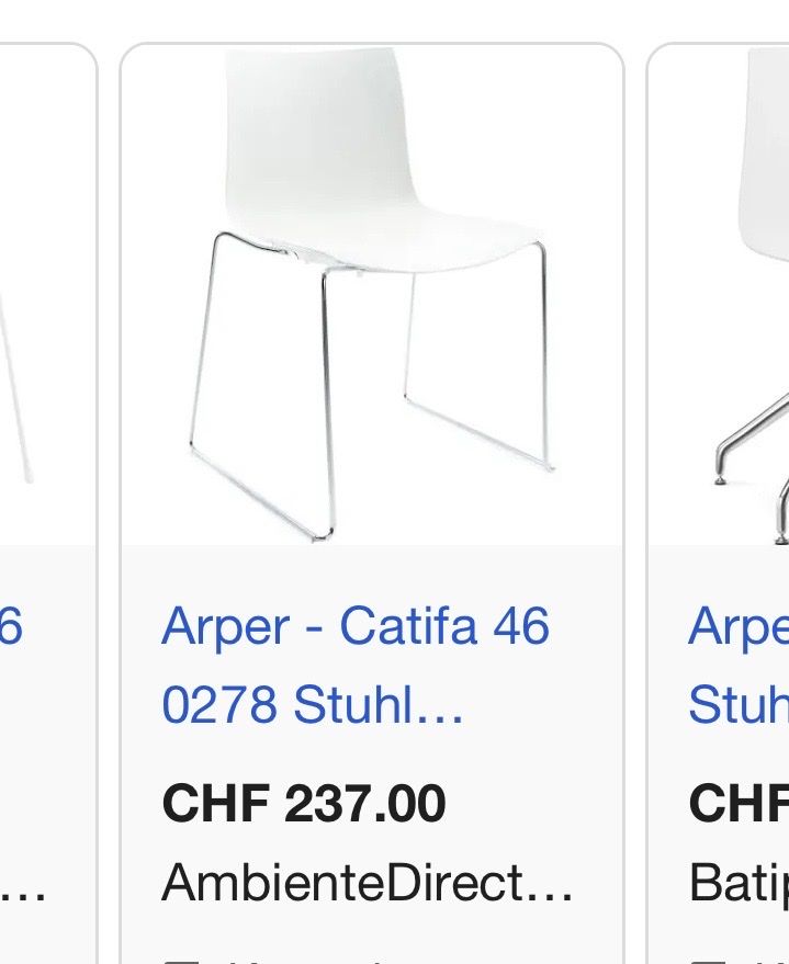 Arper Stühle: Arper Catifa 46 (4 Stk) – Neu (gemäss Beschreibung) aus Thun von Pamel_3600 2