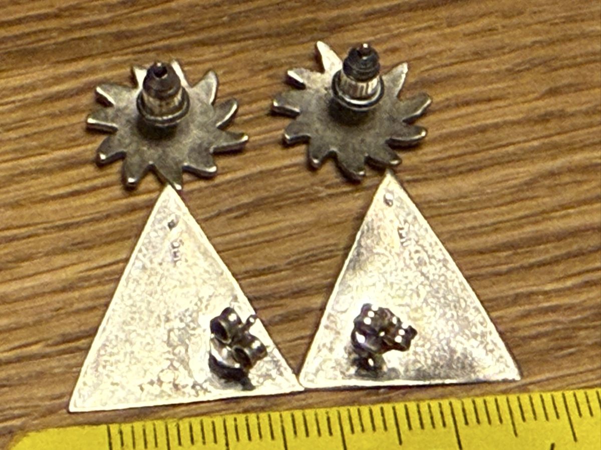 Orecchini pendenti & Orecchini a lobo: Alte Ohrstecker Set, Silber 925 Ohrringe – Usato da Goldach venduto da Messerguru 4