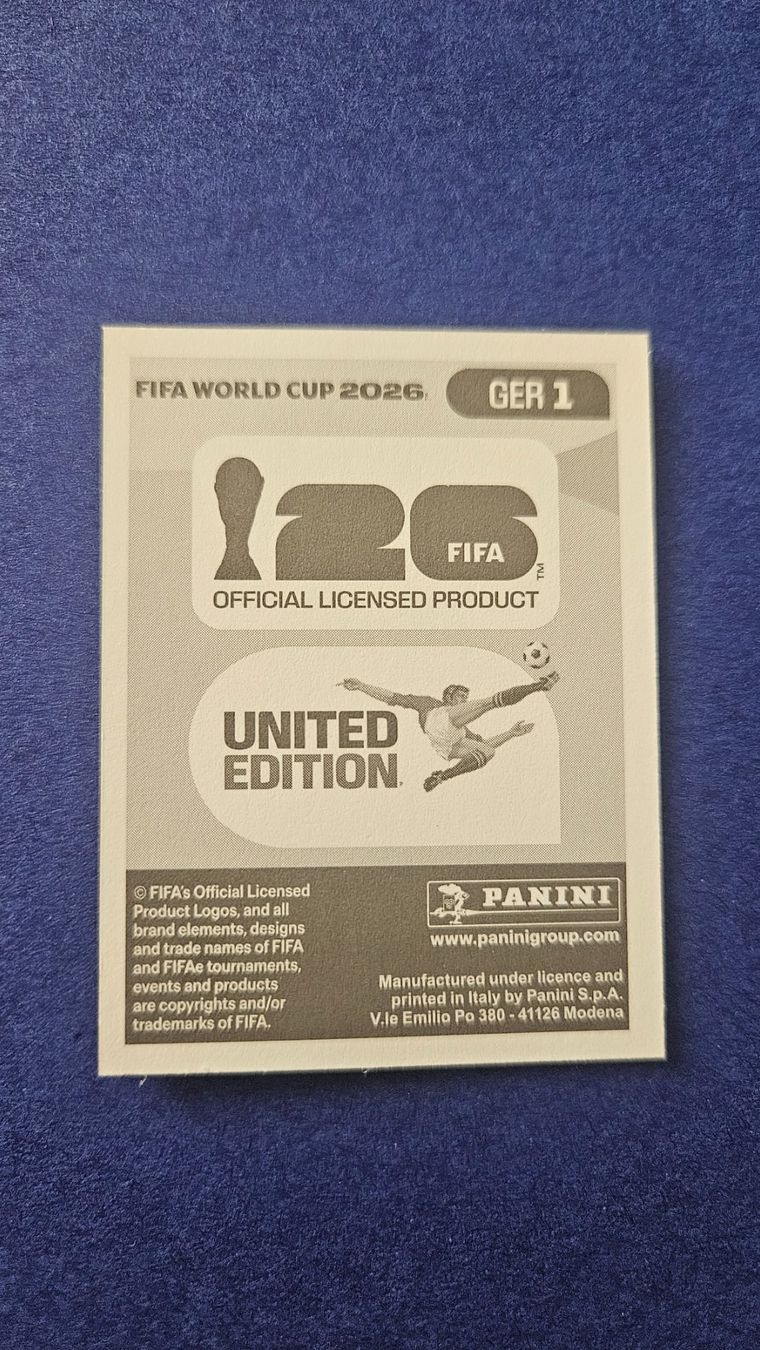Panini Carte collezionabili: Ger 1 Panini Sticker WM 2026 – Nuovo (secondo la descrizione) da Basel venduto da Berliner89 1