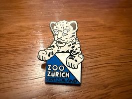 Anstecknadel Zoo Zürich Schneeleopard gebraucht Zustand