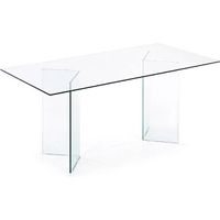 Kave Home Esstisch Porto Glas transparent 200x90