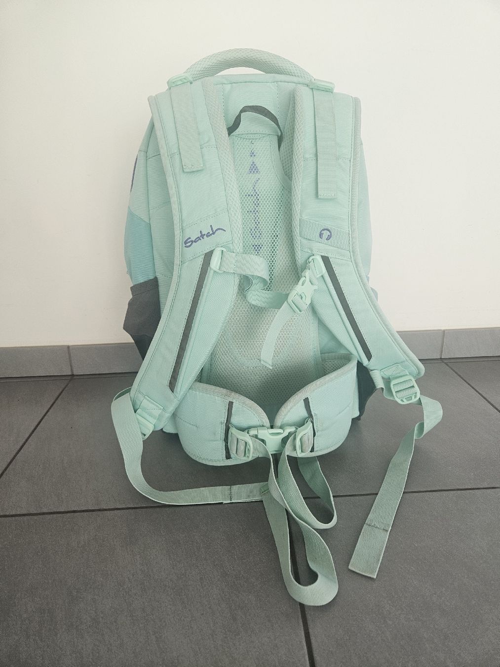 Satch Borse & Zaini: Satch Schulrucksack mint schwarz – Usato da Kölliken venduto da Ladina1986 2