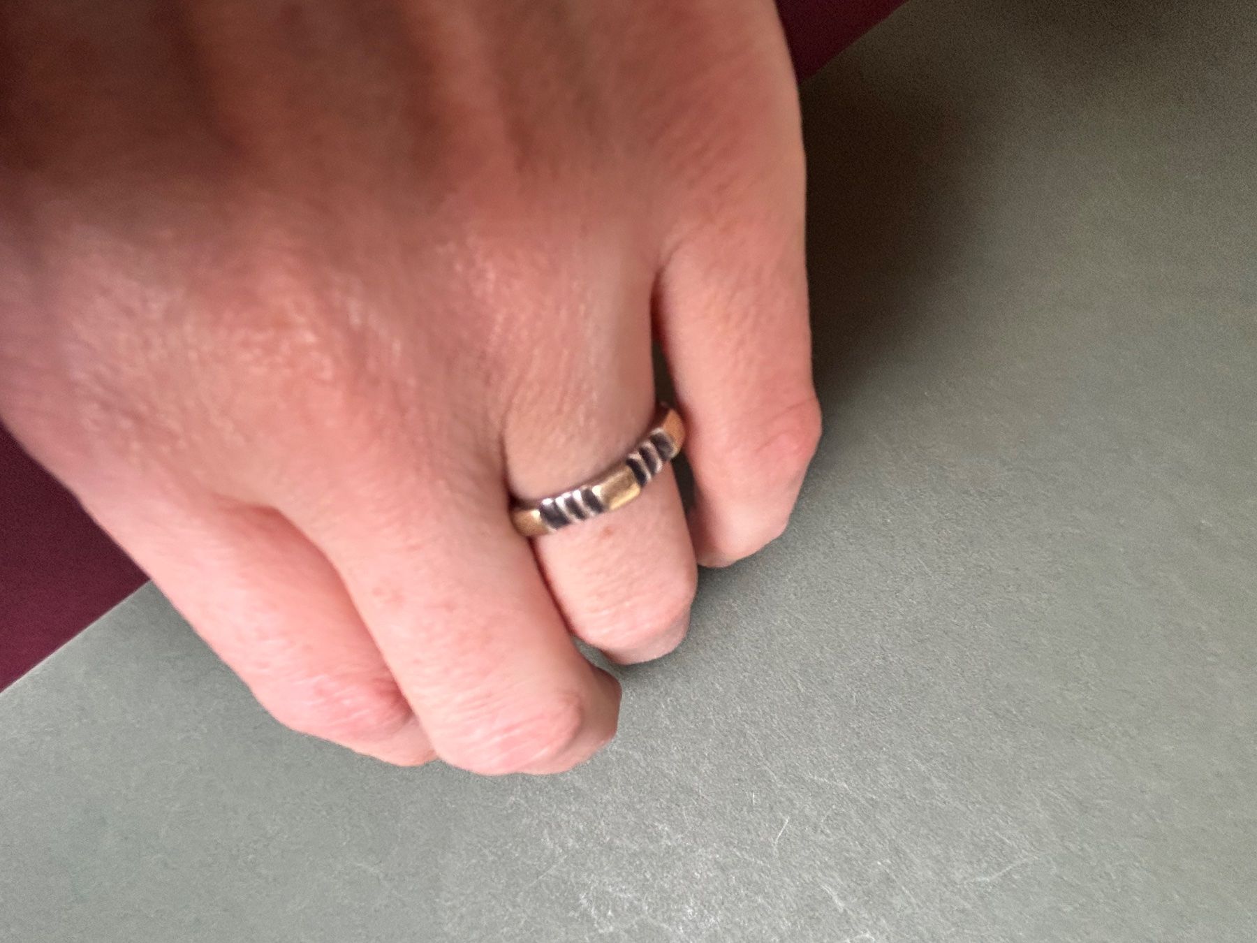 Bagues: Silberring goldene Elemente – D'occasion à Laufen par Bellavitaboom 2