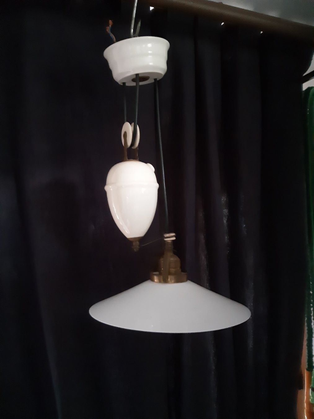Lampade: Vintage Zug-Hängelampe – Usato da uettligen venduto da giorgio50