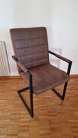 Set of 5 Armchairs, Faux Leather, Industrial Design