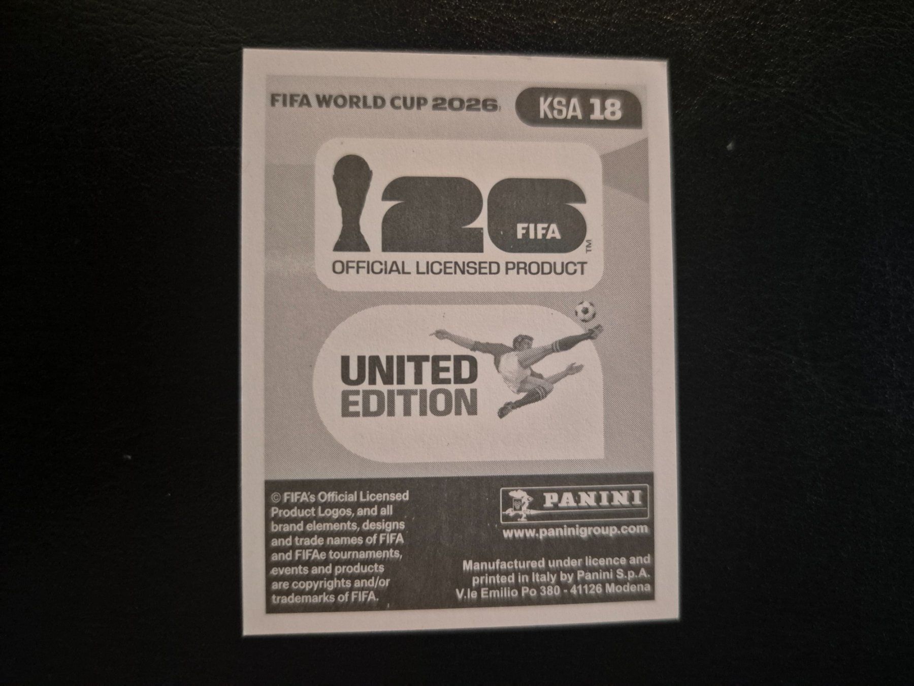 Panini Carte collezionabili: Panini WM 26 KSA 18 – Nuovo (secondo la descrizione) da Rorschacherberg venduto da AJ3108 1